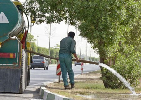 آبیاری فضای سبز با پساب در مشهد
