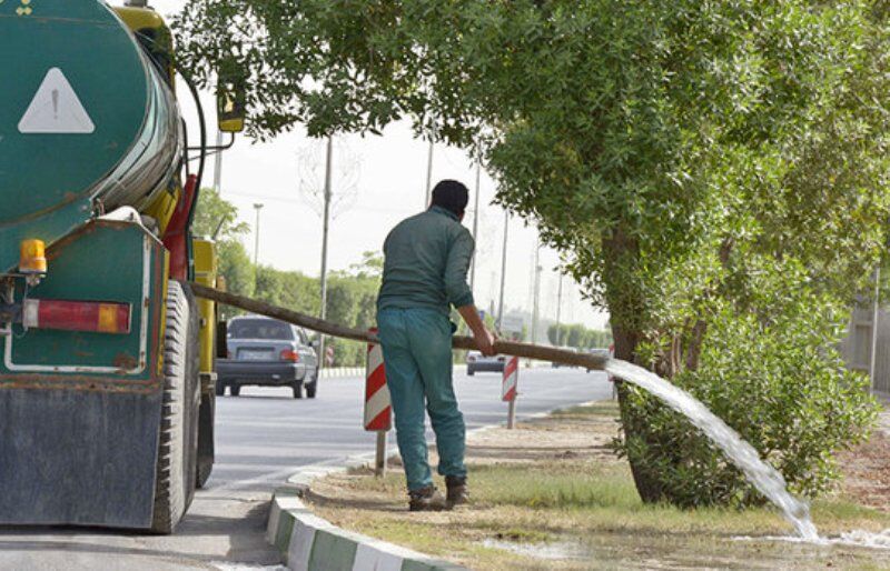 آبیاری فضای سبز با پساب در مشهد